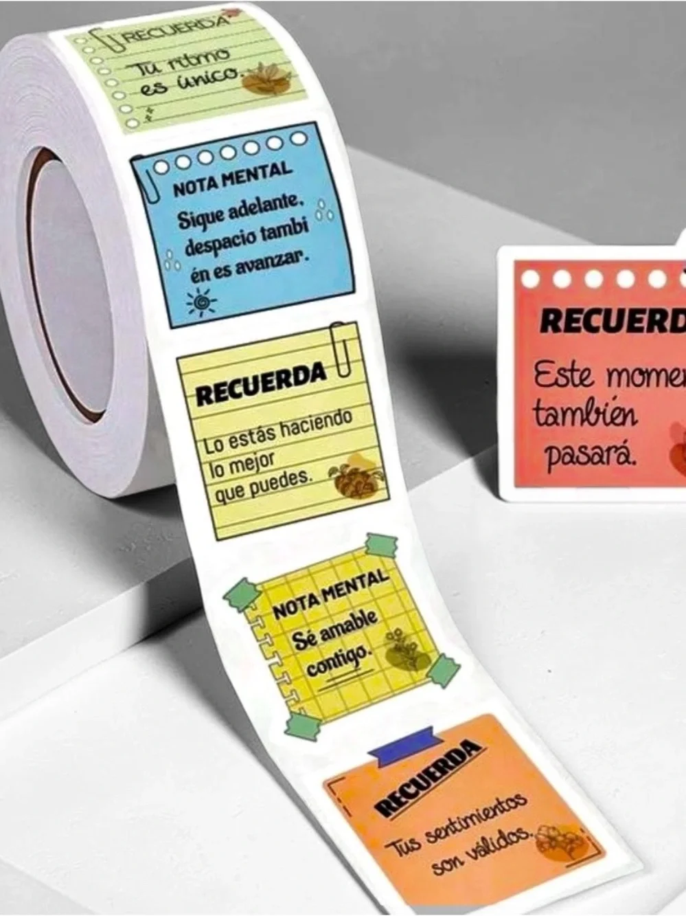 Inspirational Sticky Note Stickers 8pcsEspañol